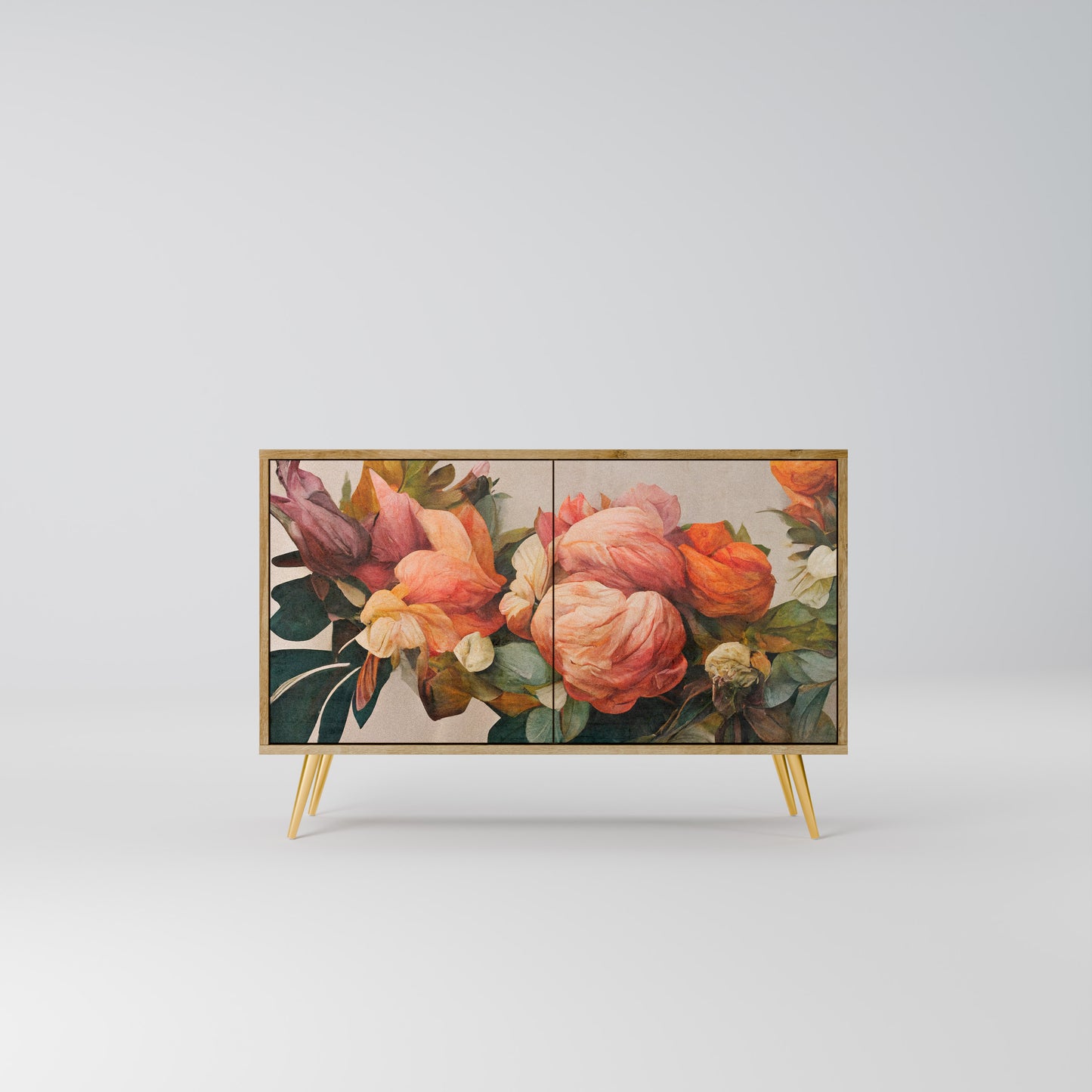 STYLISH BEAUTY 2-Door Sideboard in Oak Effect