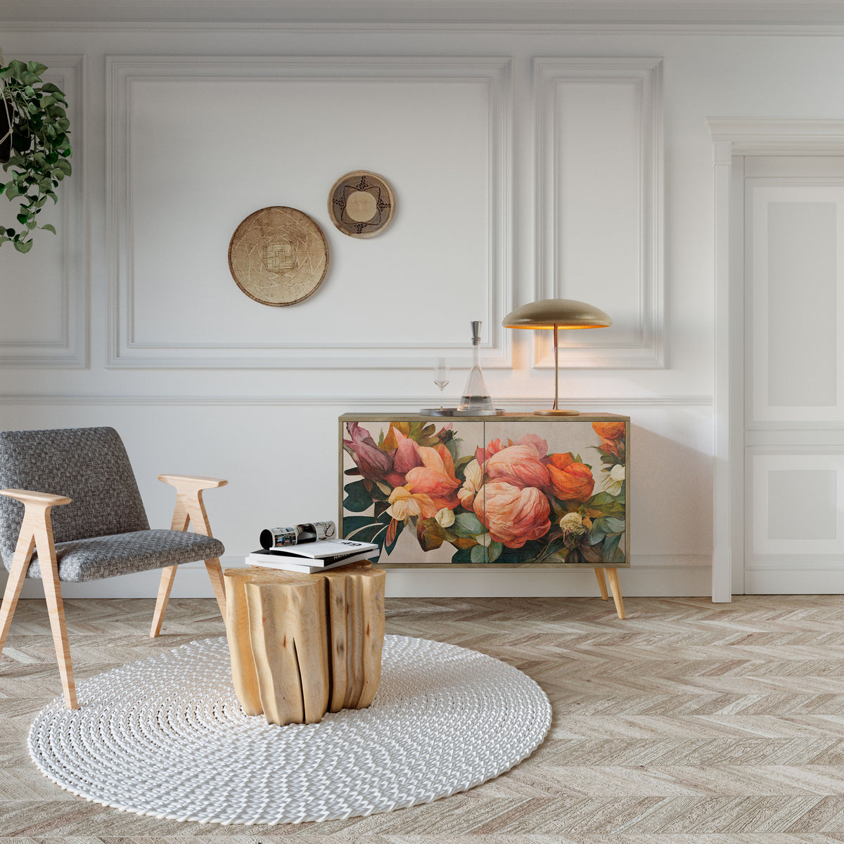 STYLISH BEAUTY Skänk med två dörrar
