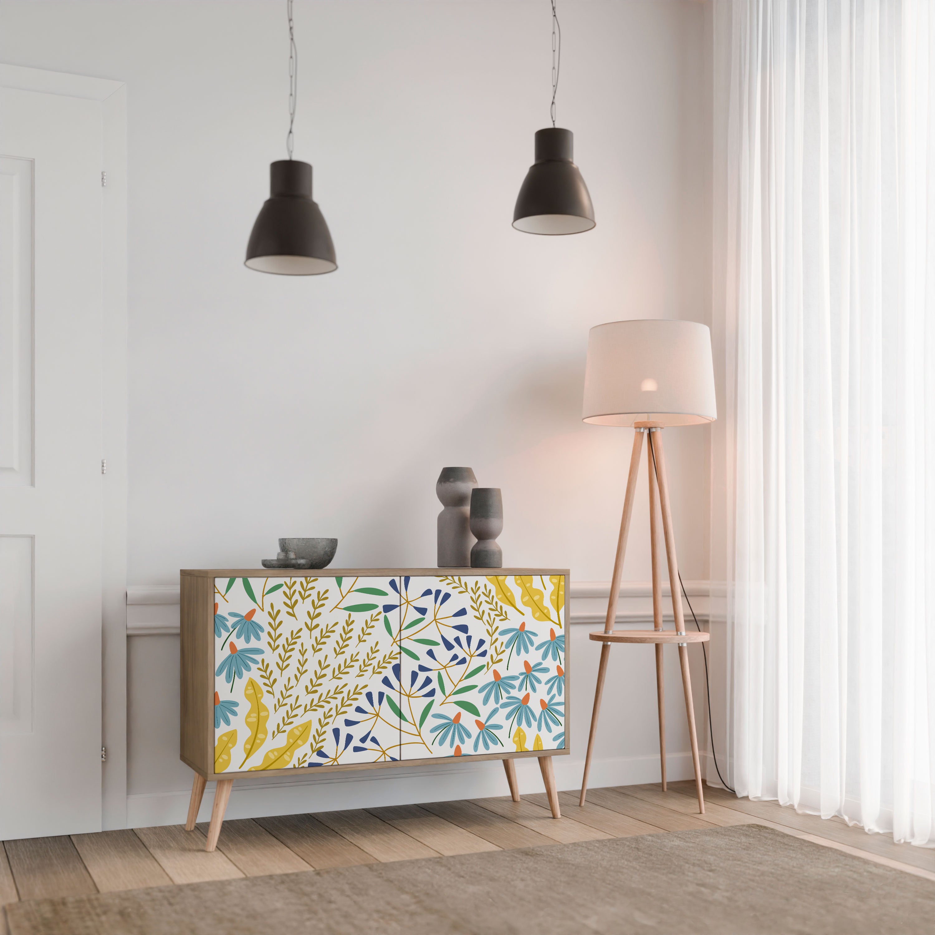 HELLO SPRING 2-Door Sideboard in Oak Effect