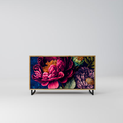 BLOOMING ELEGANCE 2-dörrars skänk i ekeffekt