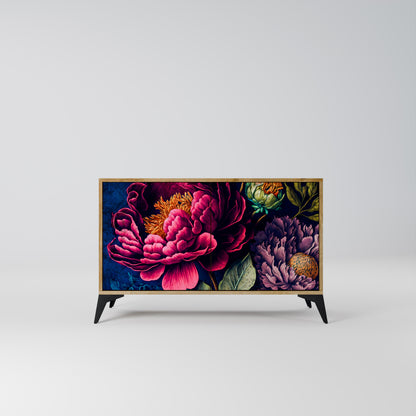 BLOOMING ELEGANCE 2-dörrars skänk i ekeffekt