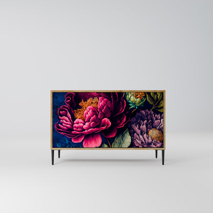 BLOOMING ELEGANCE 2-dörrars skänk i ekeffekt