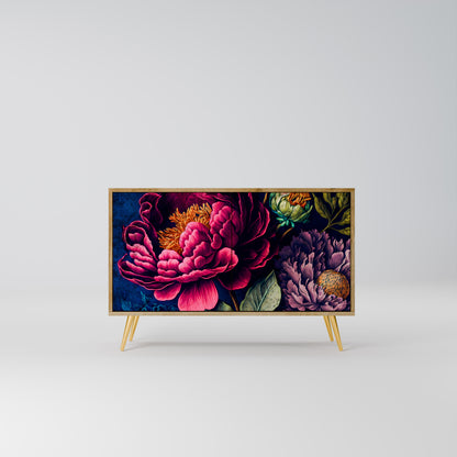 BLOOMING ELEGANCE 2-dörrars skänk i ekeffekt