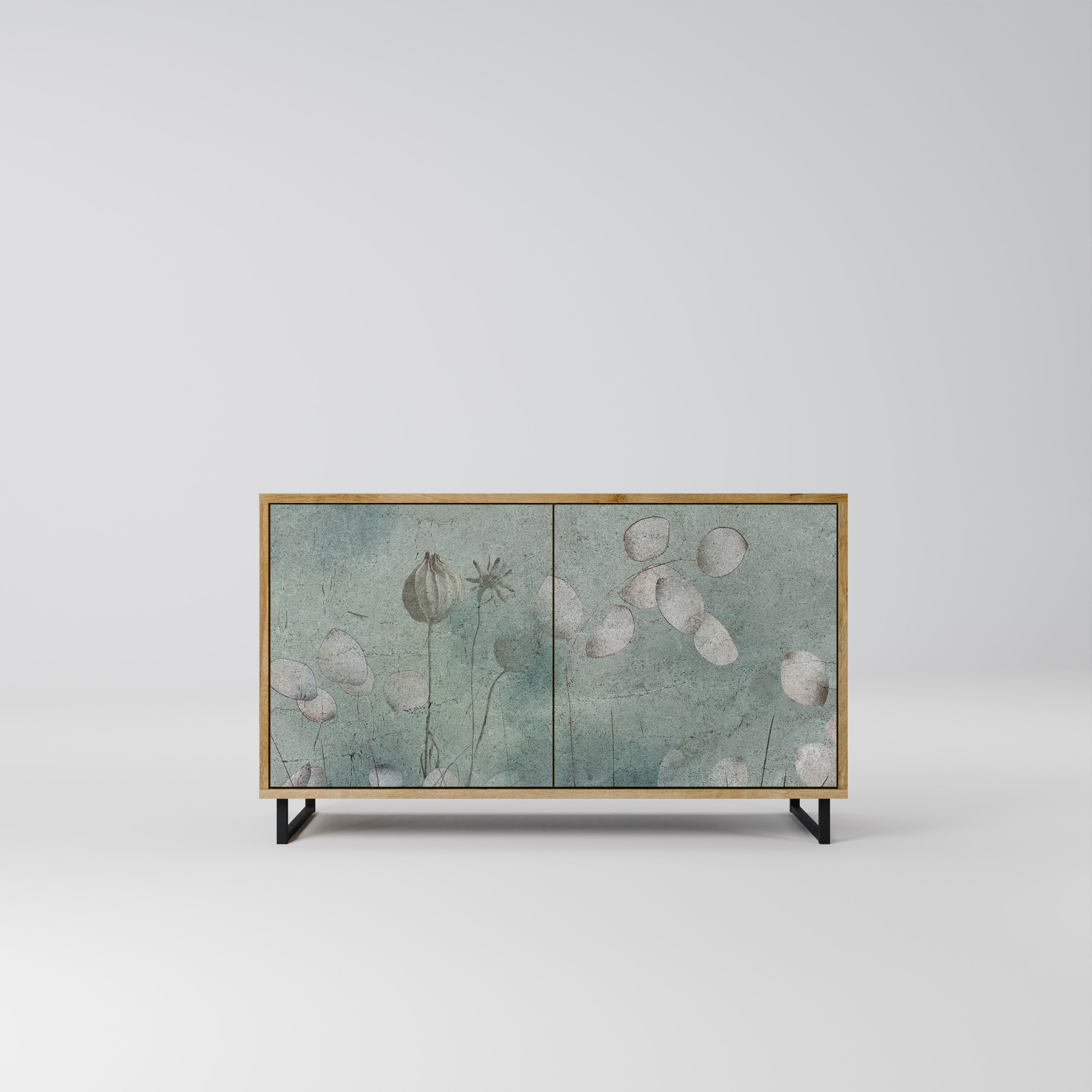 NIGHT LADY 2-Door Sideboard in Oak Effect