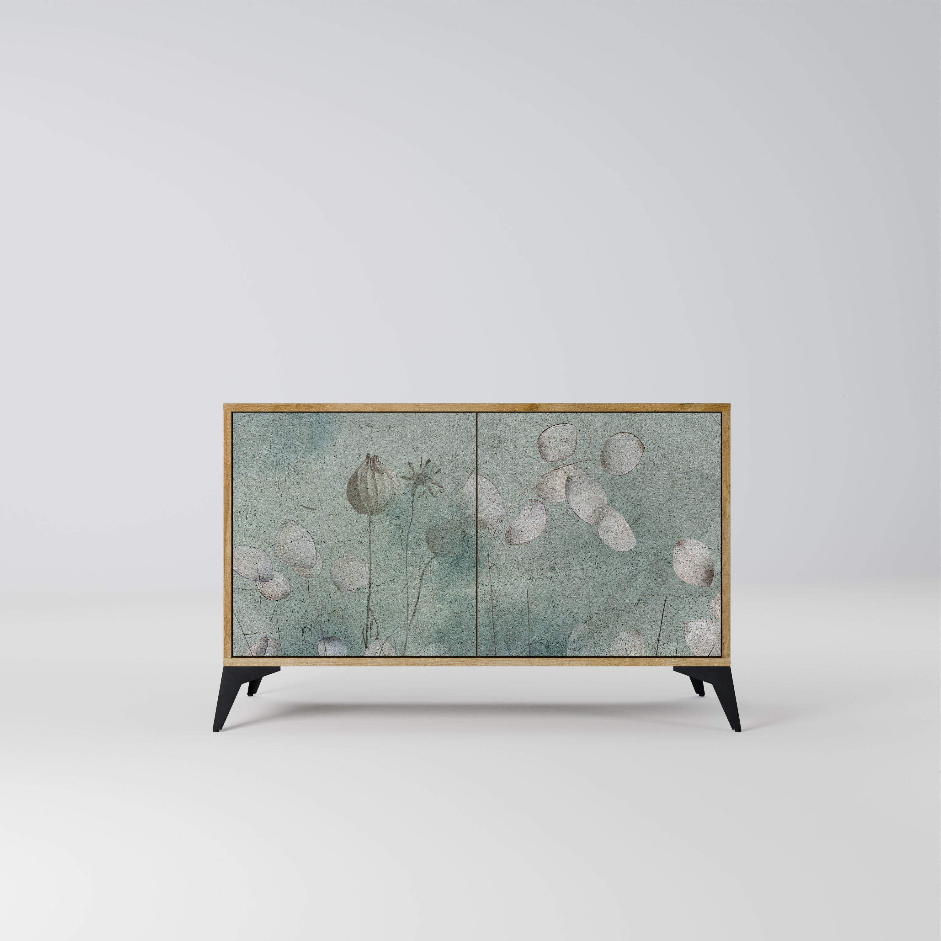 NIGHT LADY 2-Door Sideboard in Oak Effect