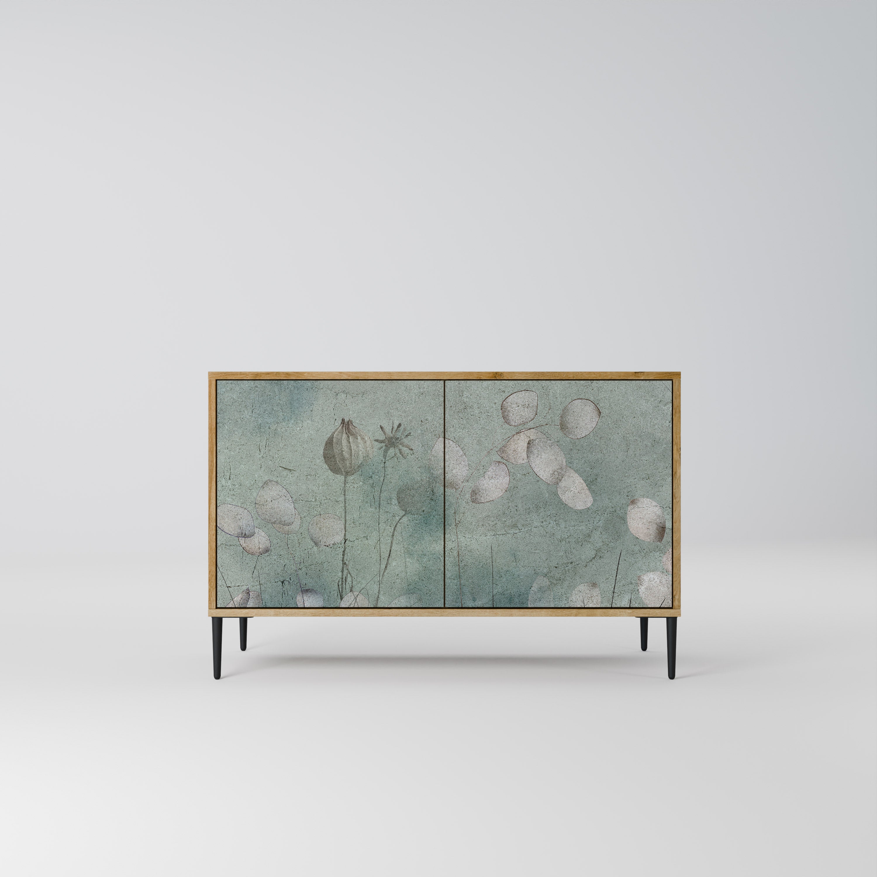 NIGHT LADY 2-Door Sideboard in Oak Effect