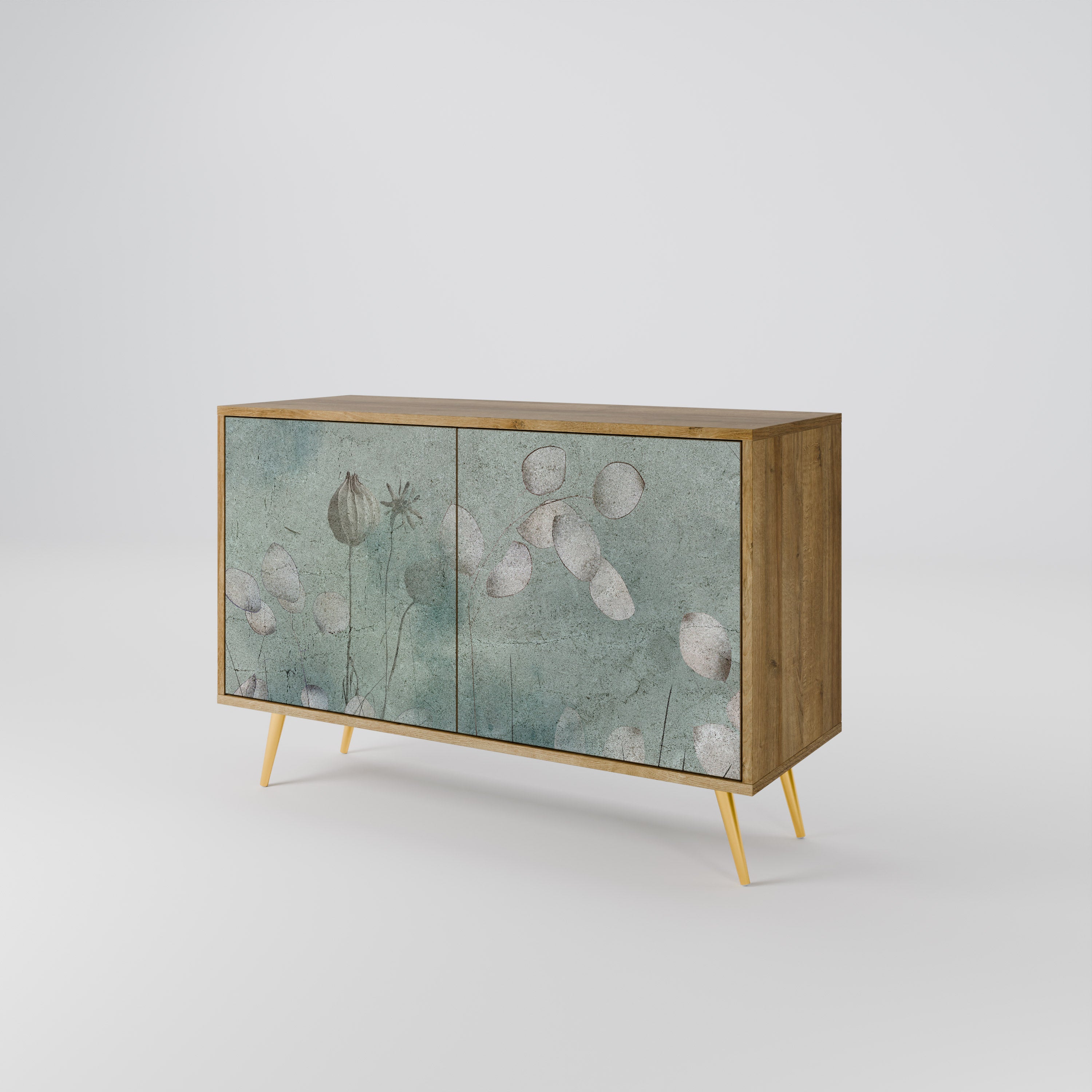 NIGHT LADY 2-Door Sideboard in Oak Effect