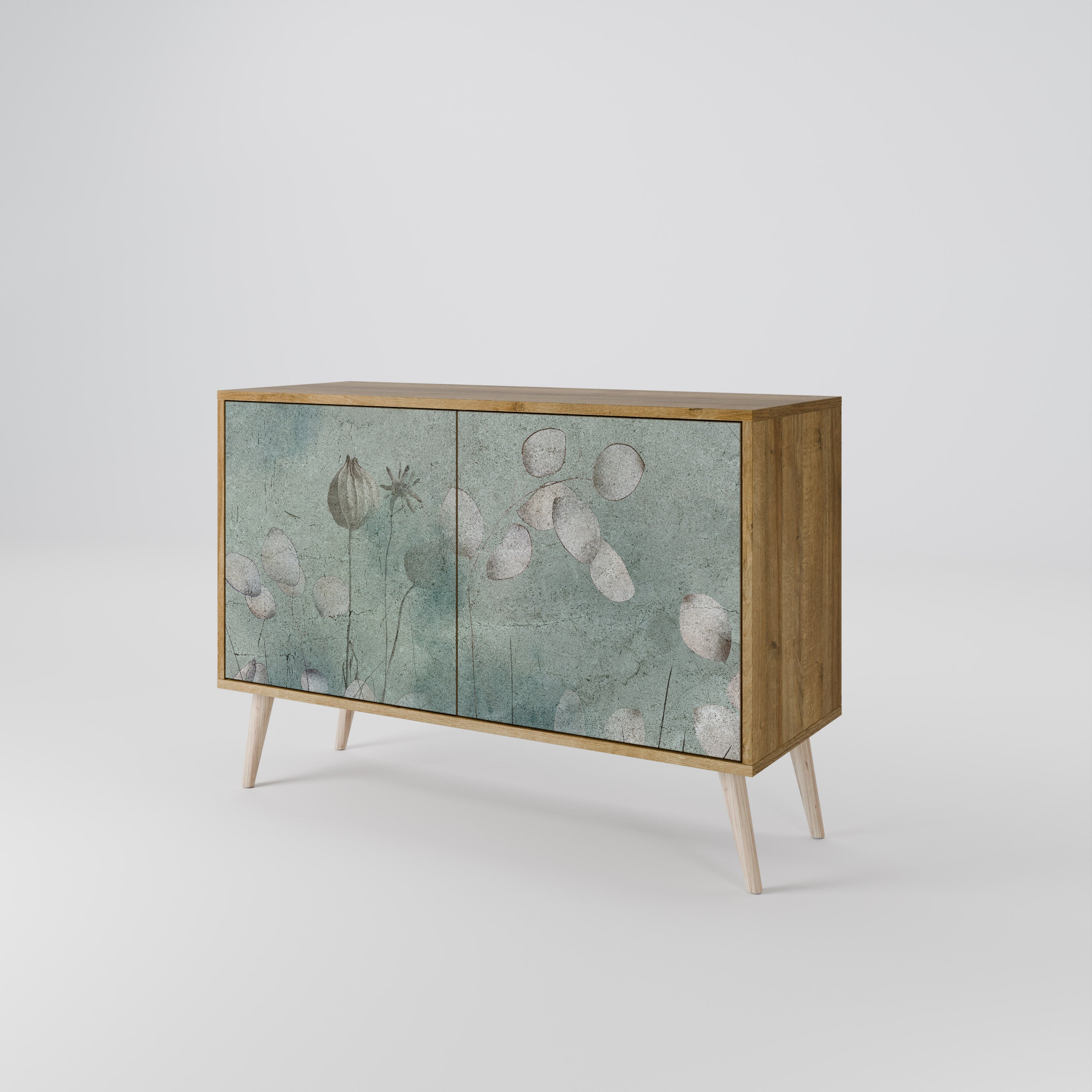 NIGHT LADY 2-Door Sideboard in Oak Effect