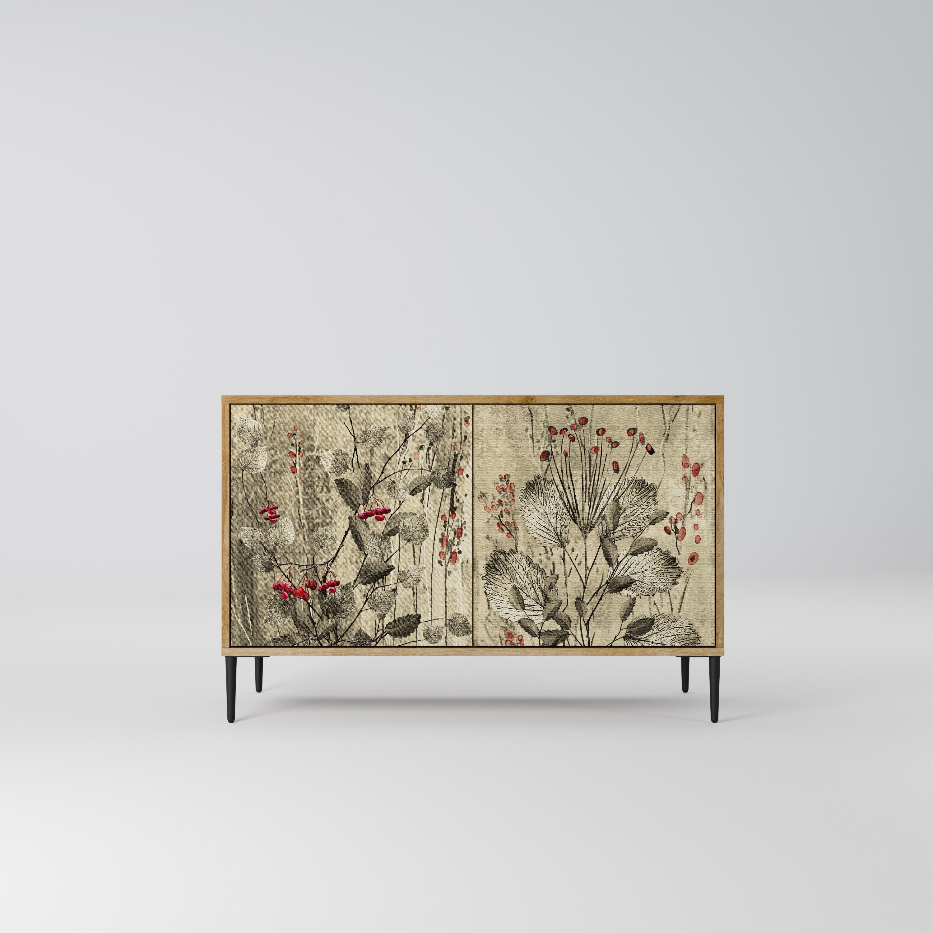 HERBAL GRACE 2-Door Sideboard in Oak Effect