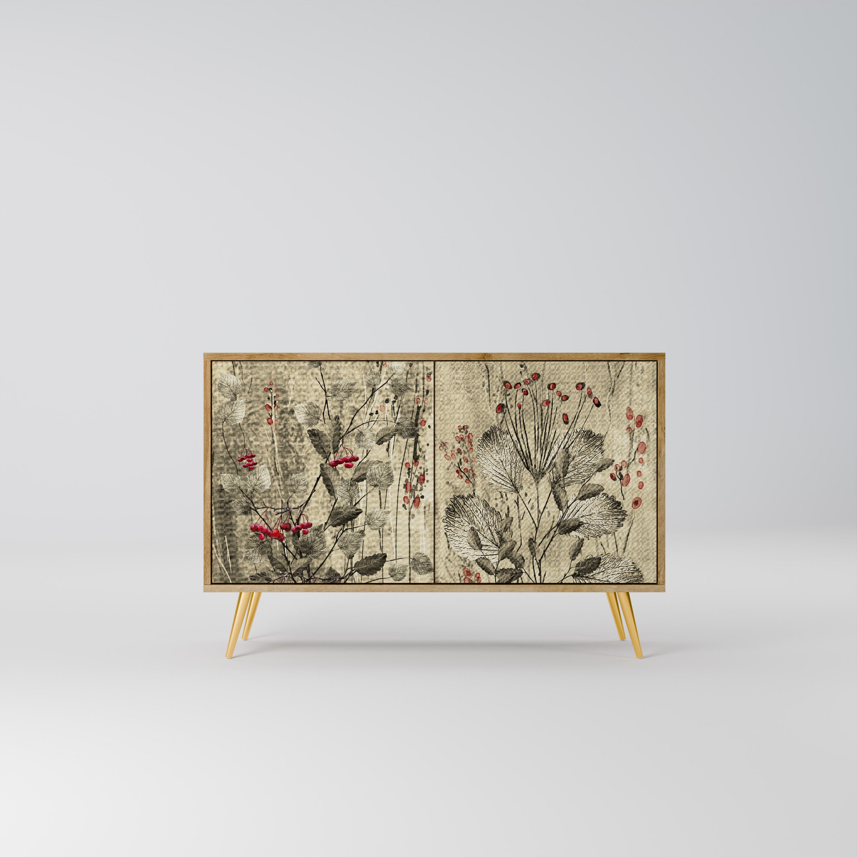 HERBAL GRACE 2-Door Sideboard in Oak Effect