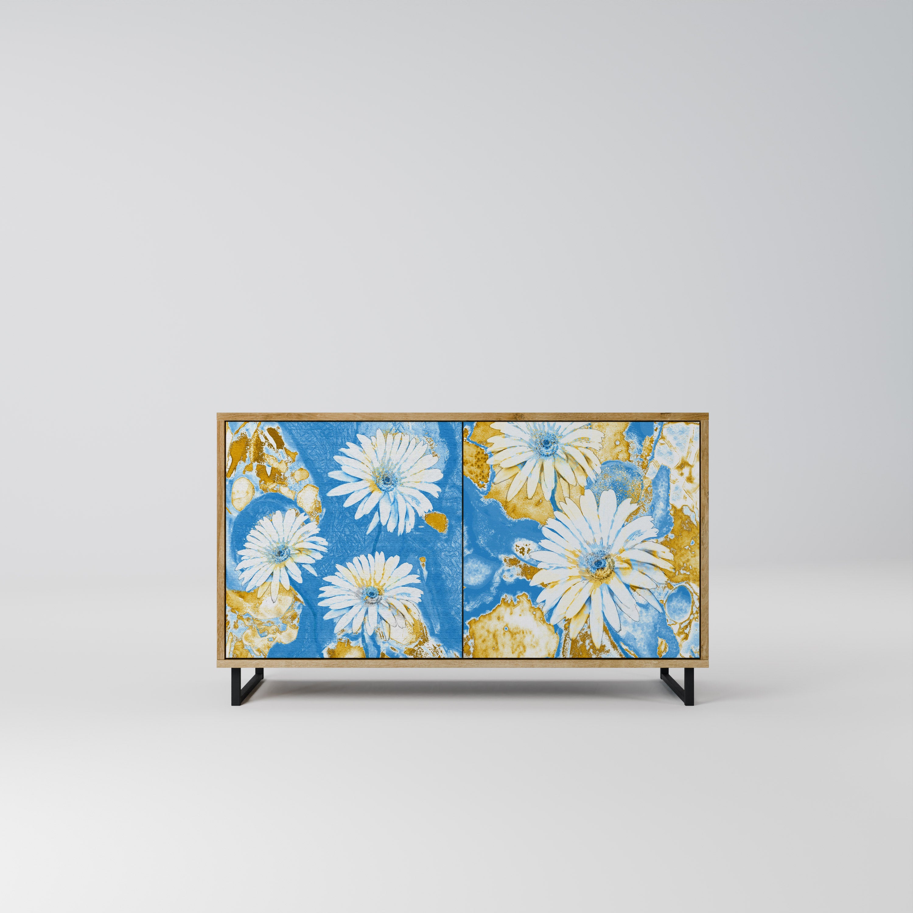 DAISY LUXE 2-Door Sideboard in Oak Effect