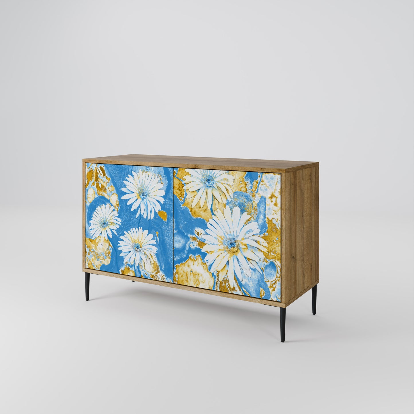 DAISY LUXE 2-Door Sideboard in Oak Effect