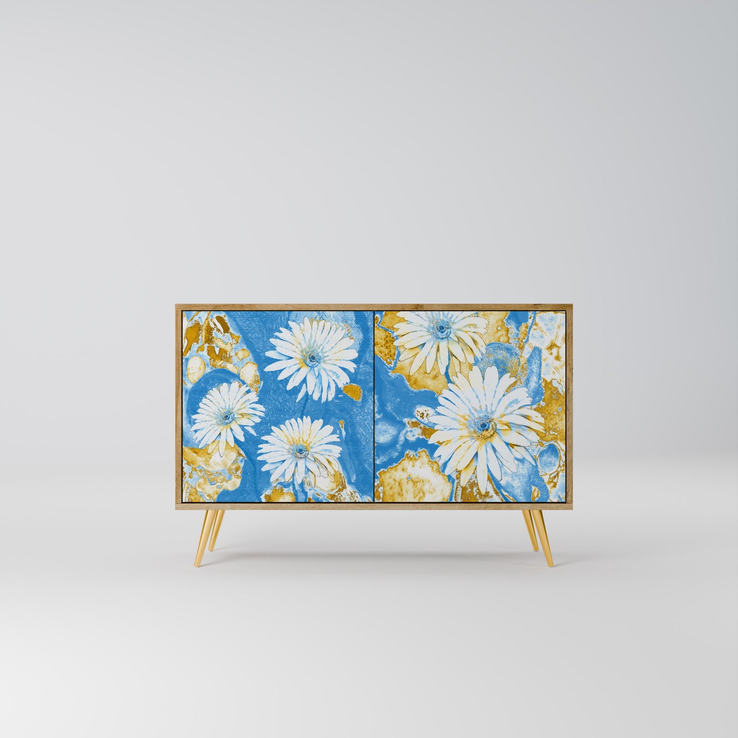 DAISY LUXE 2-Door Sideboard in Oak Effect