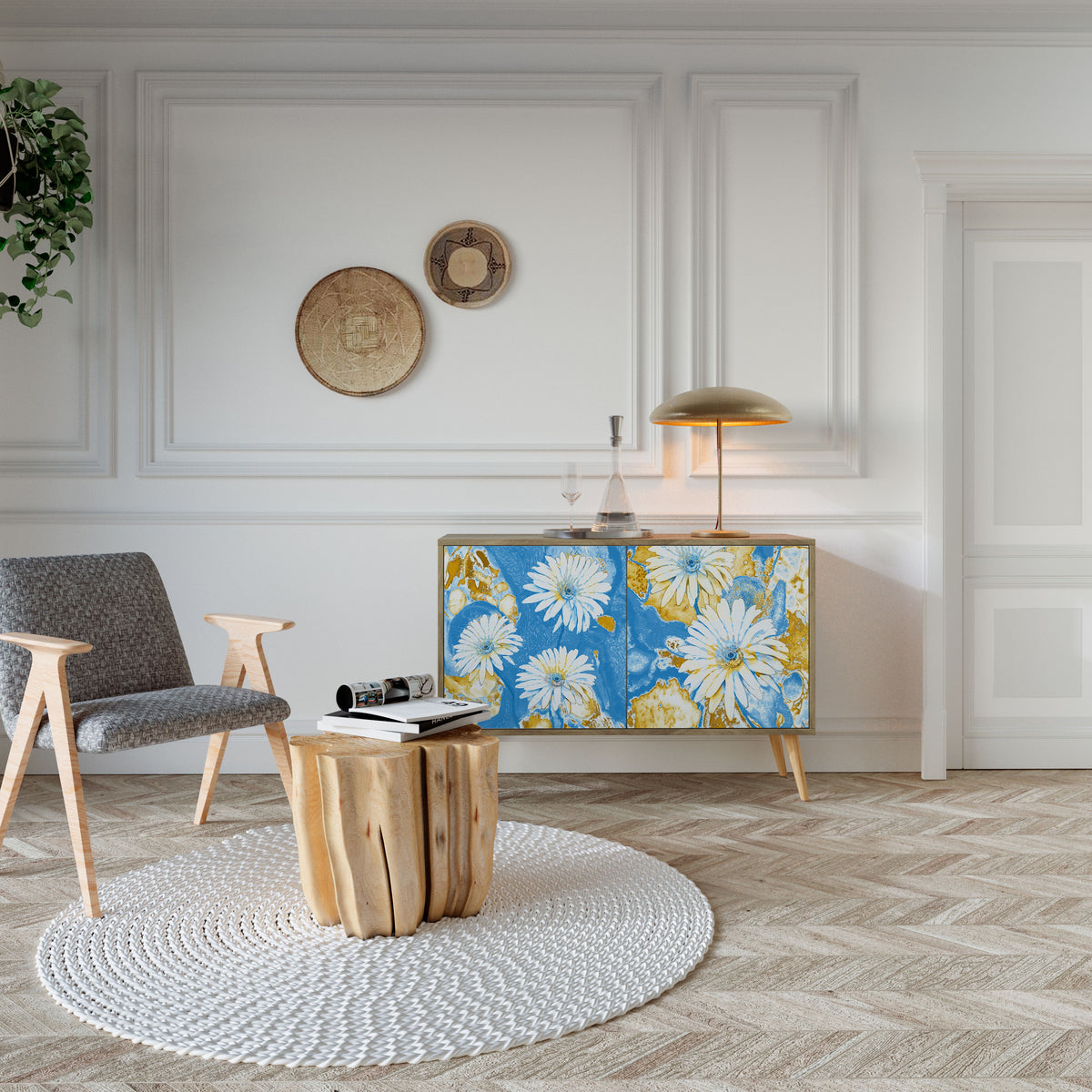 DAISY LUXE Skänk med två dörrar