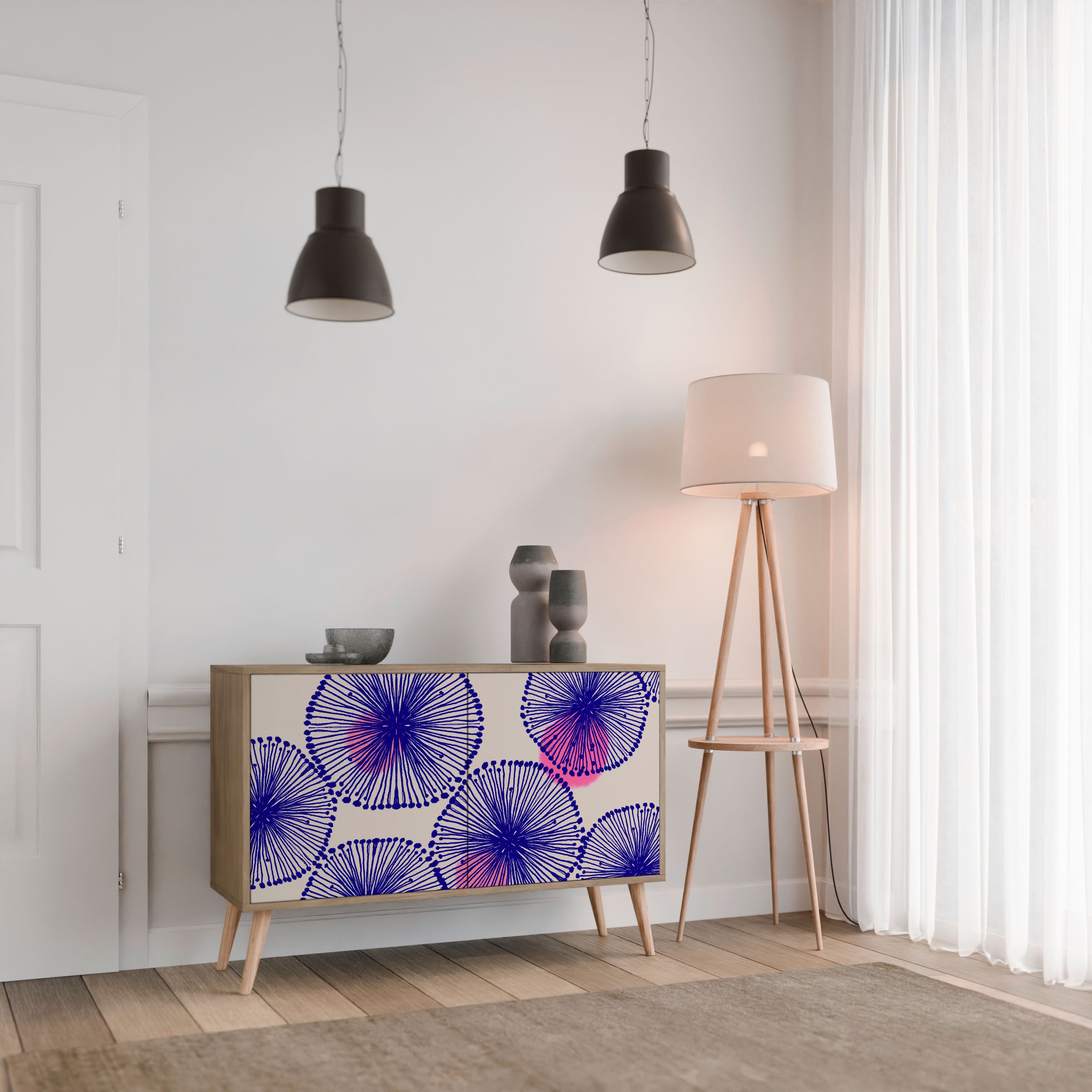 MAGIC NATURE 2-Door Sideboard in Oak Effect