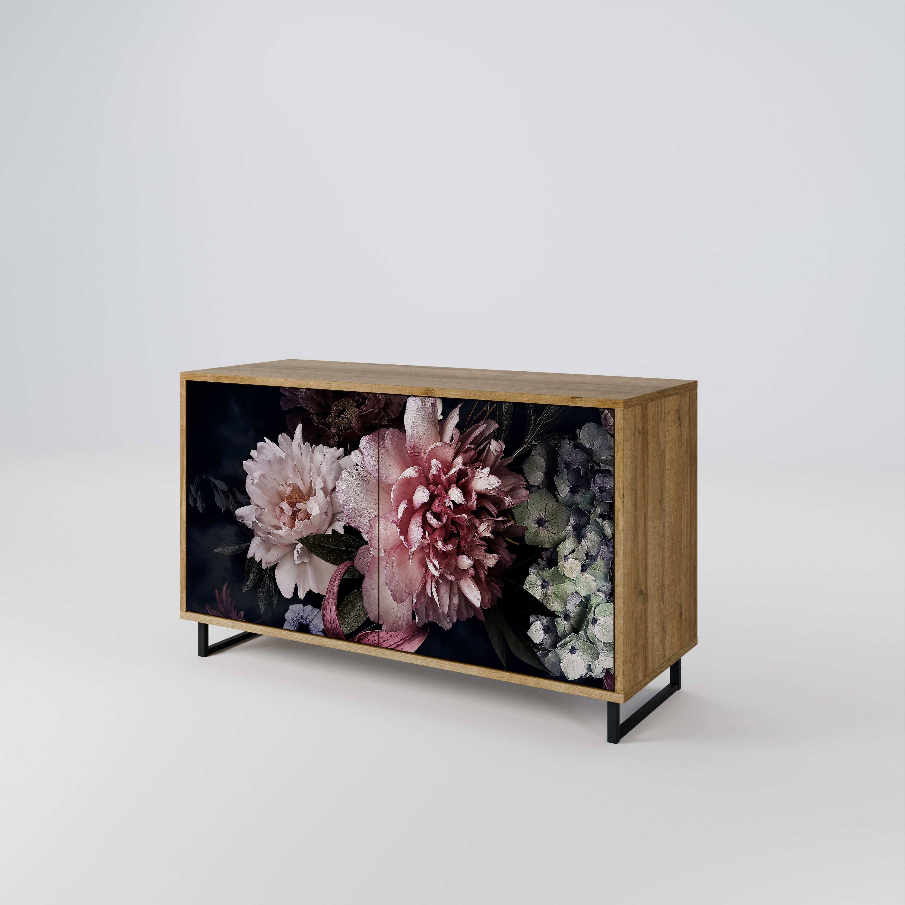 PURE BLOSSOM 2-Door Sideboard in Oak Effect