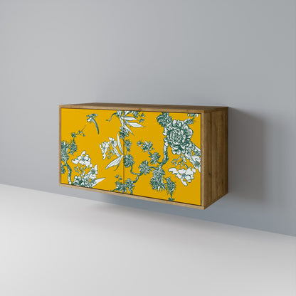 YELLOW CHINOISERIE Skänk med två dörrar