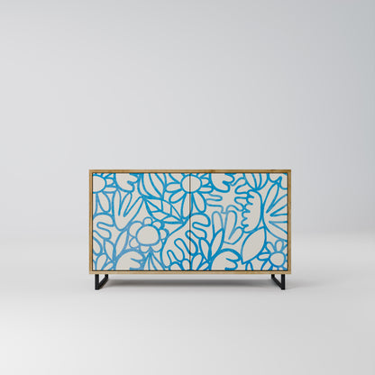 BLOOMY MORNING 2-Door Sideboard in Oak Effect
