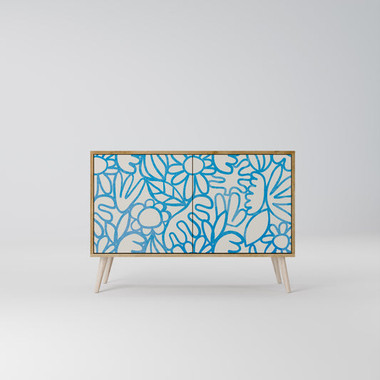 BLOOMY MORNING 2-Door Sideboard in Oak Effect