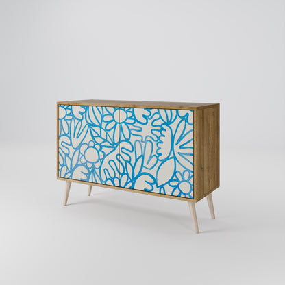 BLOOMY MORNING 2-Door Sideboard in Oak Effect