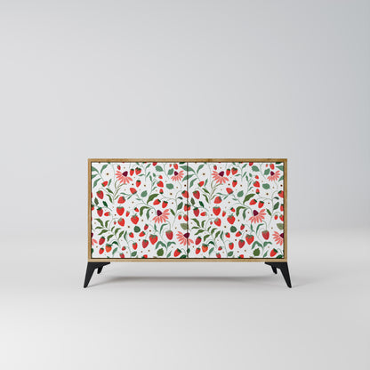 FLOWERS AND STRAWBERRIES 2-Door Sideboard in Oak Effect