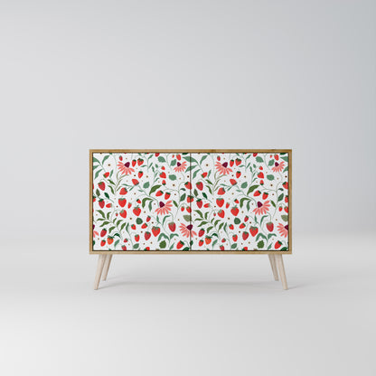 FLOWERS AND STRAWBERRIES 2-Door Sideboard in Oak Effect