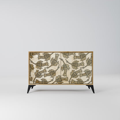 ALMONDINE SONGBIRD 2-Door Sideboard in Oak Effect