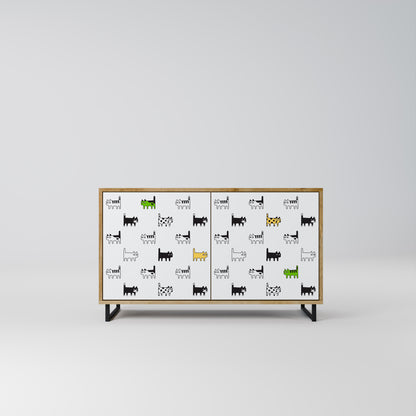 CATS COMPILATION 2-Door Sideboard in Oak Effect