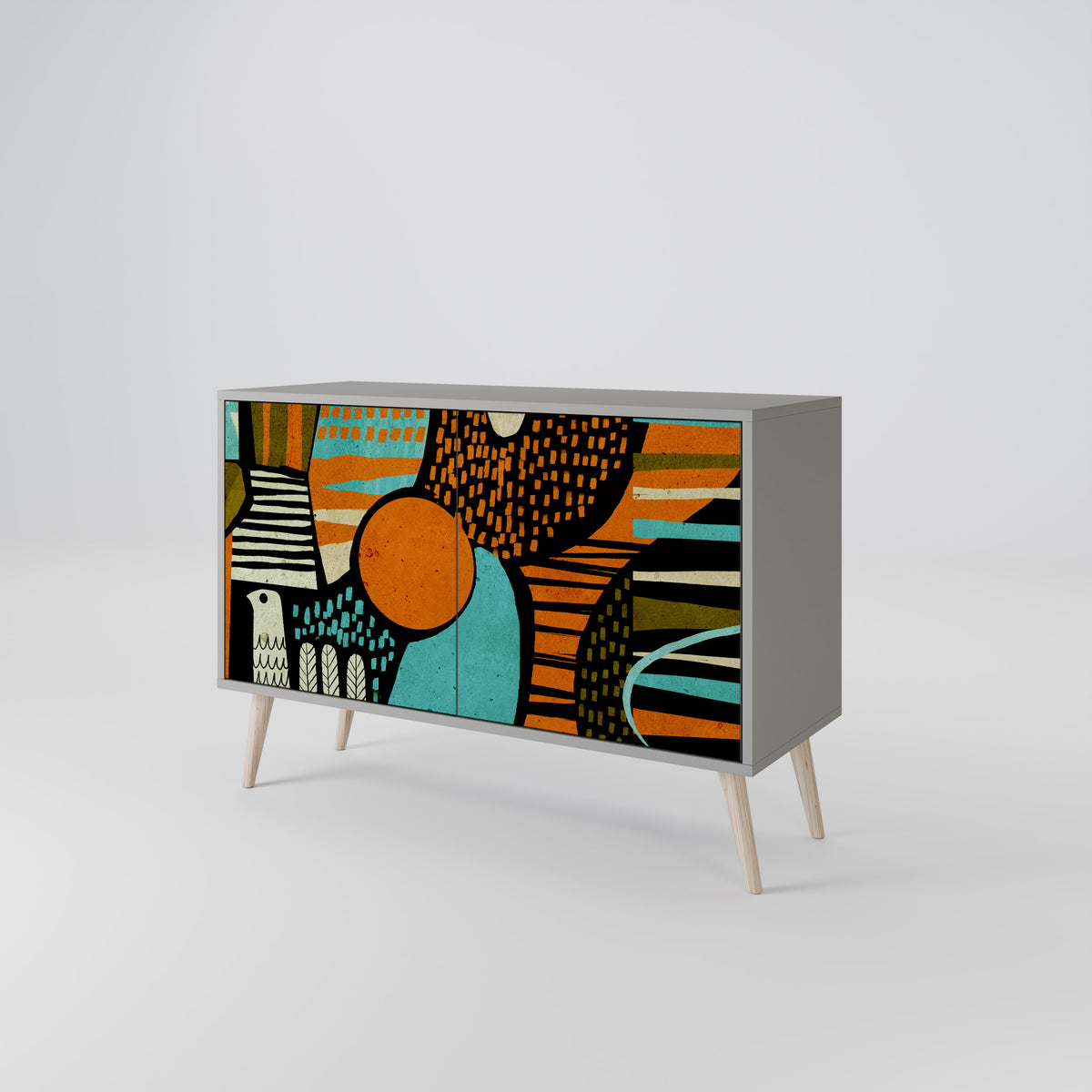 GEODE GLIMMER Skänk med två dörrar