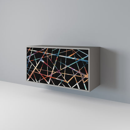 POLYGON VERVE 2-dörrars skänk i grå finish