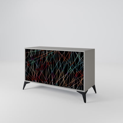 LIMINOUS SNARE 2-dörrars skänk i grå finish