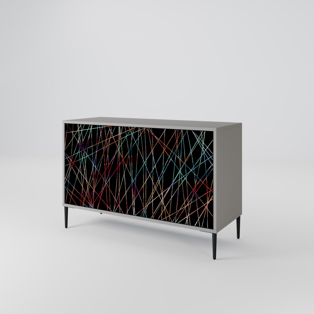 LIMINOUS SNARE 2-dörrars skänk i grå finish