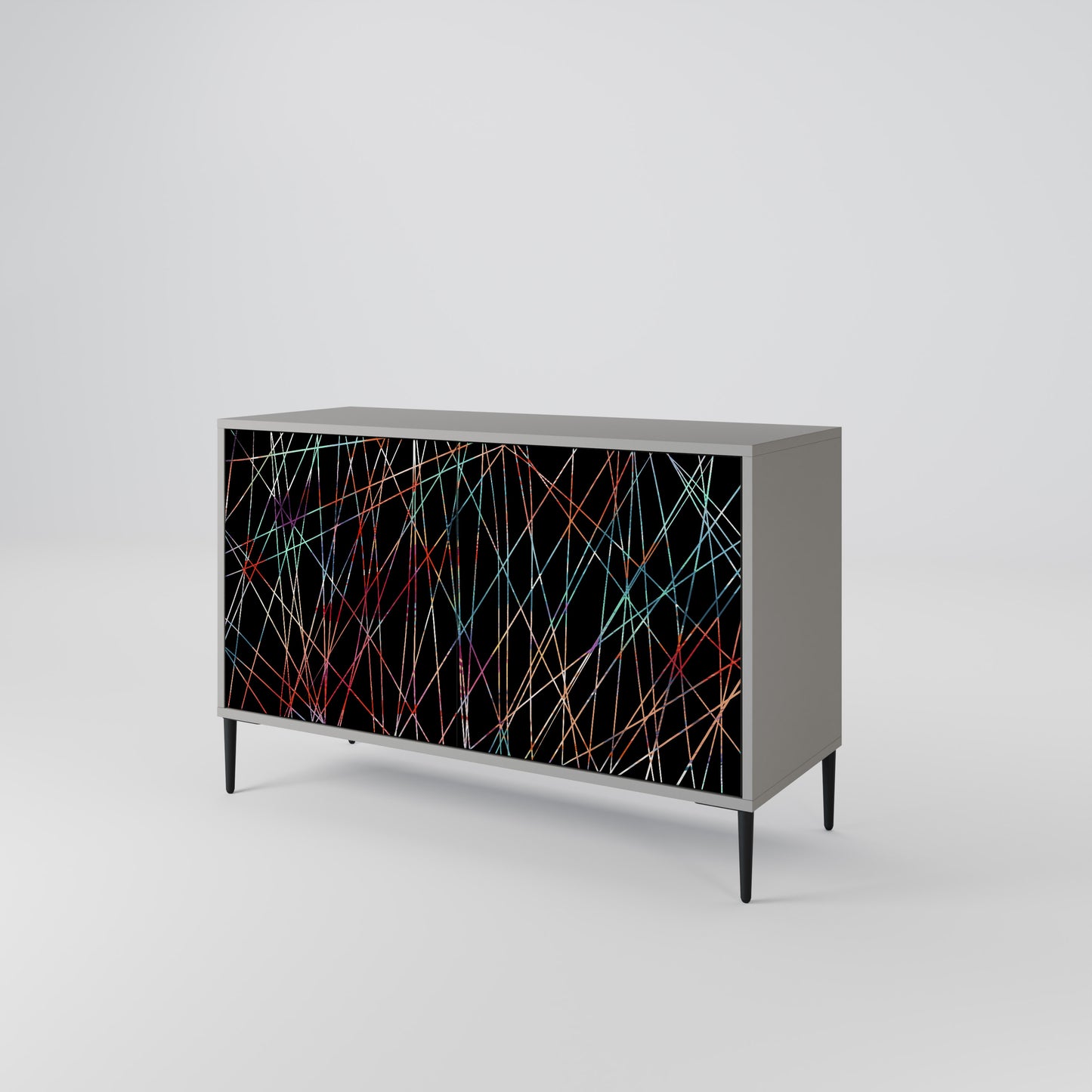 LIMINOUS SNARE 2-dörrars skänk i grå finish