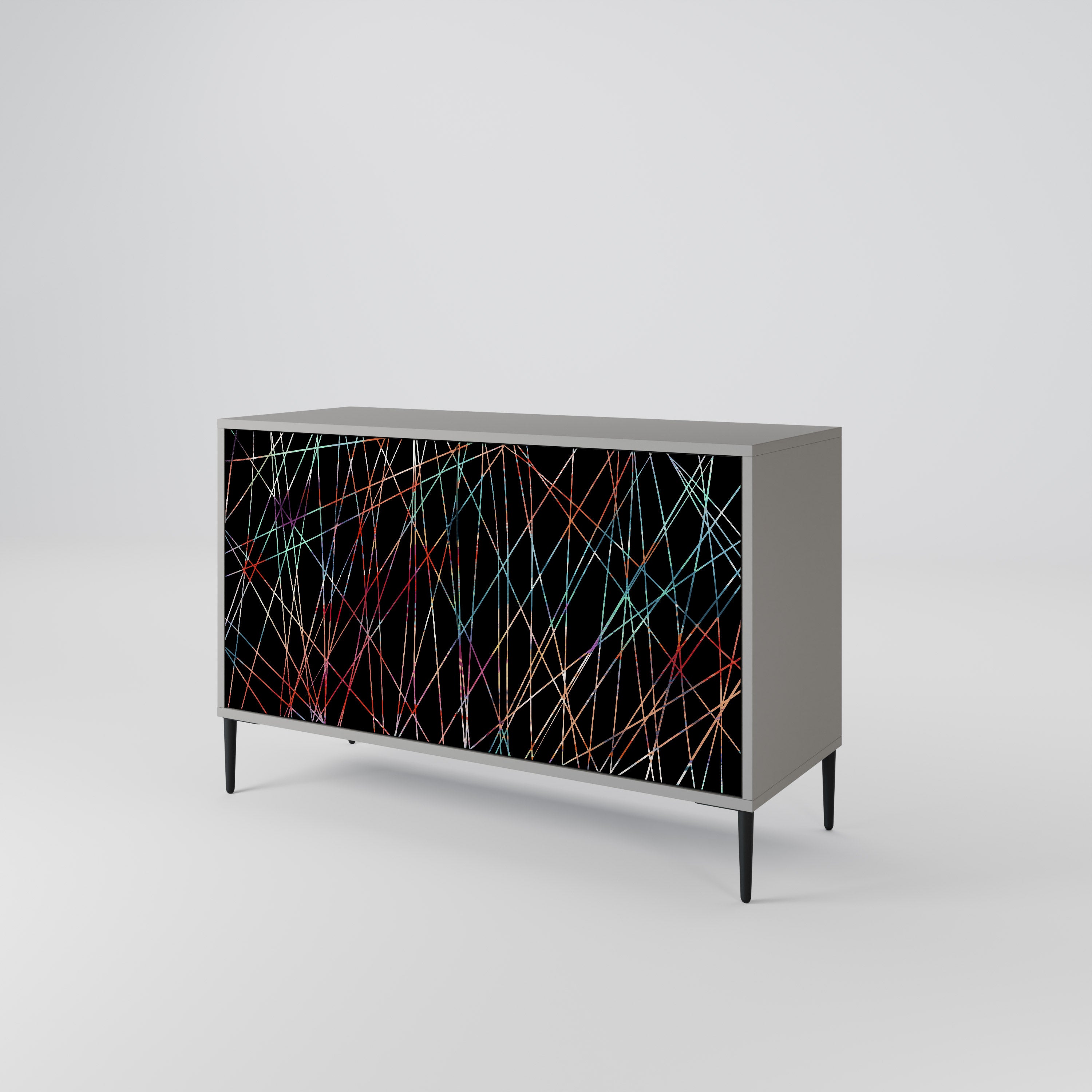 LIMINOUS SNARE 2-dörrars skänk i grå finish