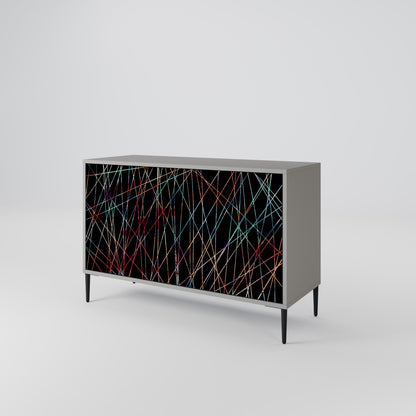 LIMINOUS SNARE 2-dörrars skänk i grå finish