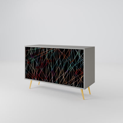 LIMINOUS SNARE 2-dörrars skänk i grå finish