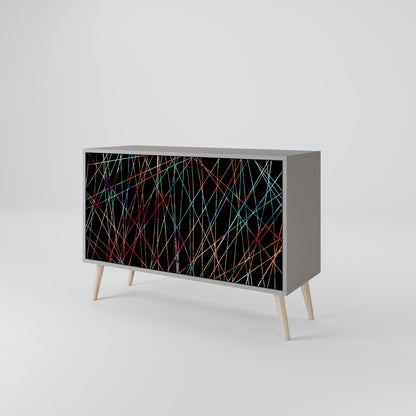LIMINOUS SNARE 2-dörrars skänk i grå finish