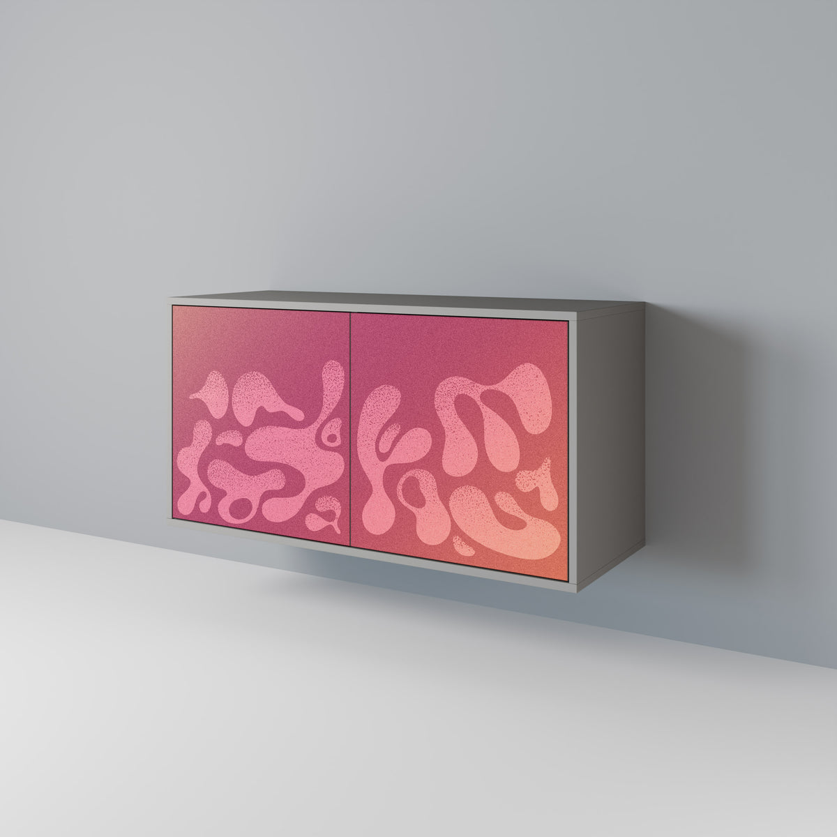 IRREGULAR PINK Skänk med två dörrar