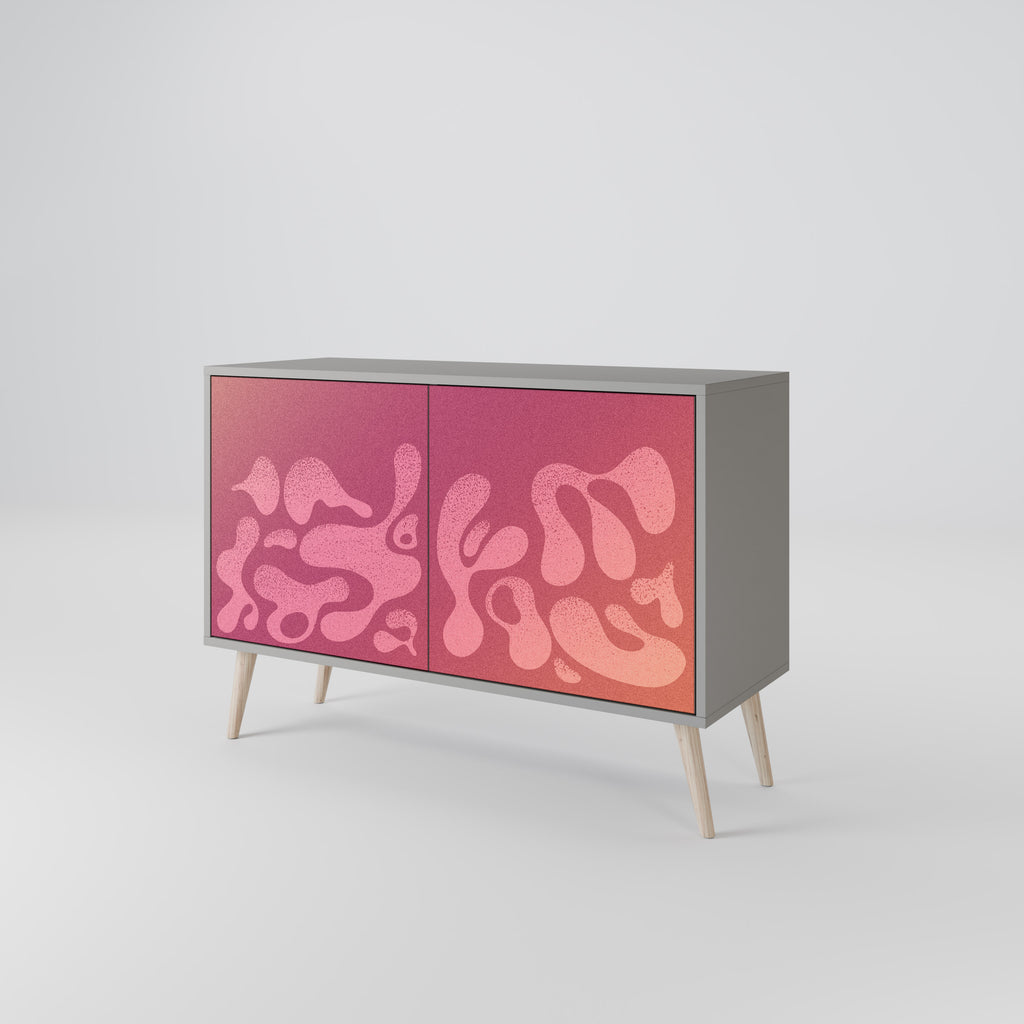 IRREGULAR ROSA 2-dörrars skänk i grå finish