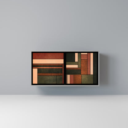 FIGURES OF NATURE 2-Door Sideboard in Grey Finish