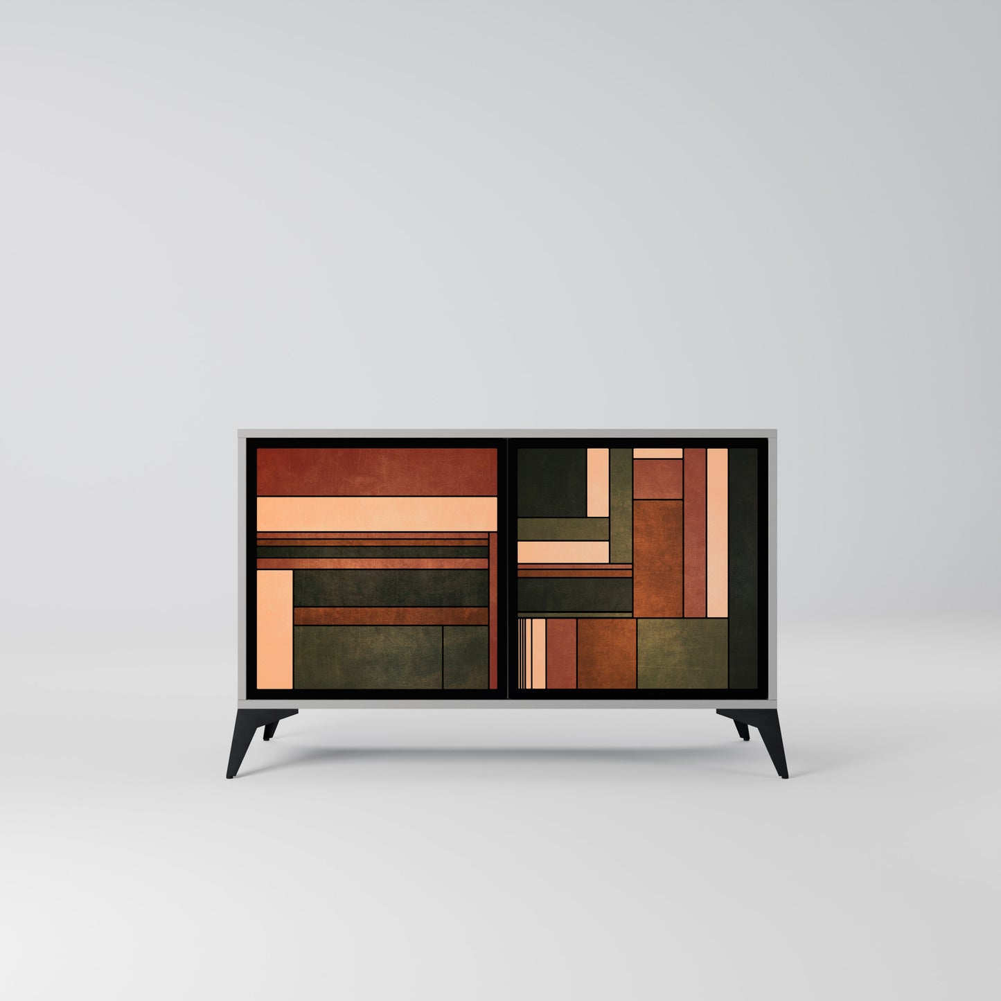 FIGURES OF NATURE 2-Door Sideboard in Grey Finish