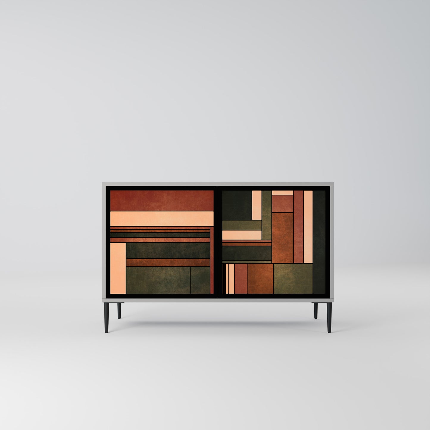 FIGURES OF NATURE 2-Door Sideboard in Grey Finish