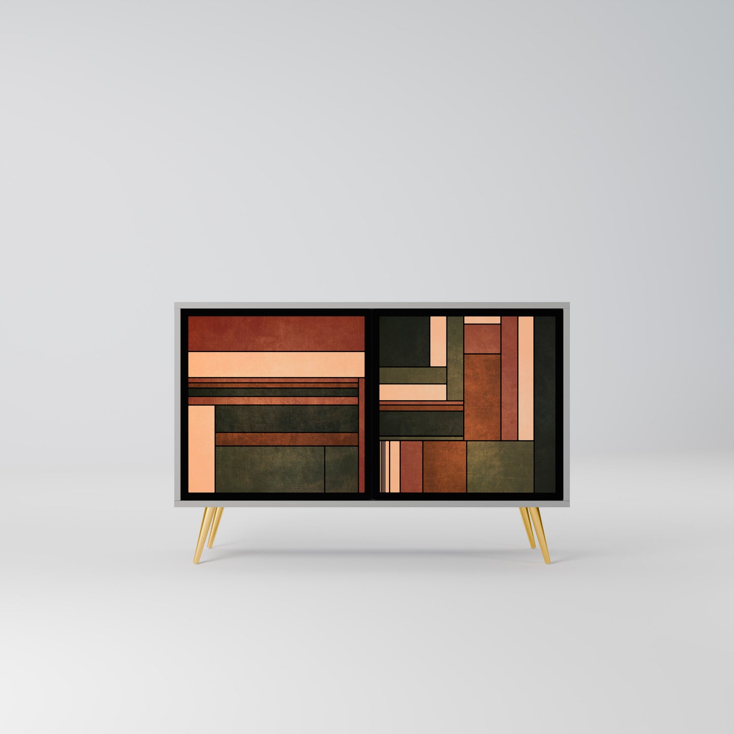 FIGURES OF NATURE 2-Door Sideboard in Grey Finish