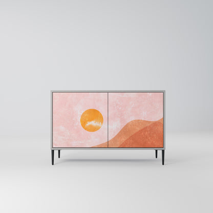 LIMINOUS SUNLIGHT 2-dörrars skänk i grå finish