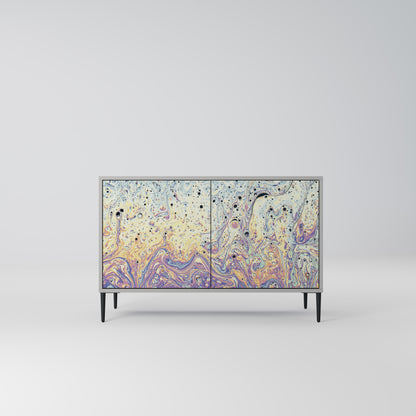 MOSAIC OF COLORS 2-Door Sideboard in Grey Finish