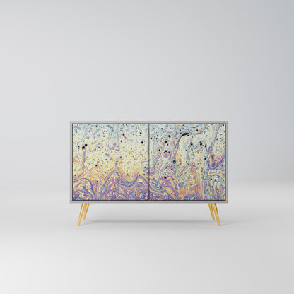 MOSAIC OF COLORS 2-Door Sideboard in Grey Finish