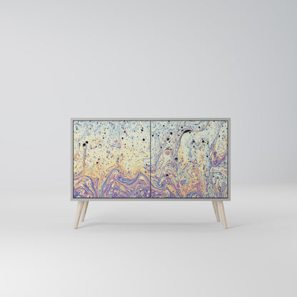 MOSAIC OF COLORS 2-Door Sideboard in Grey Finish
