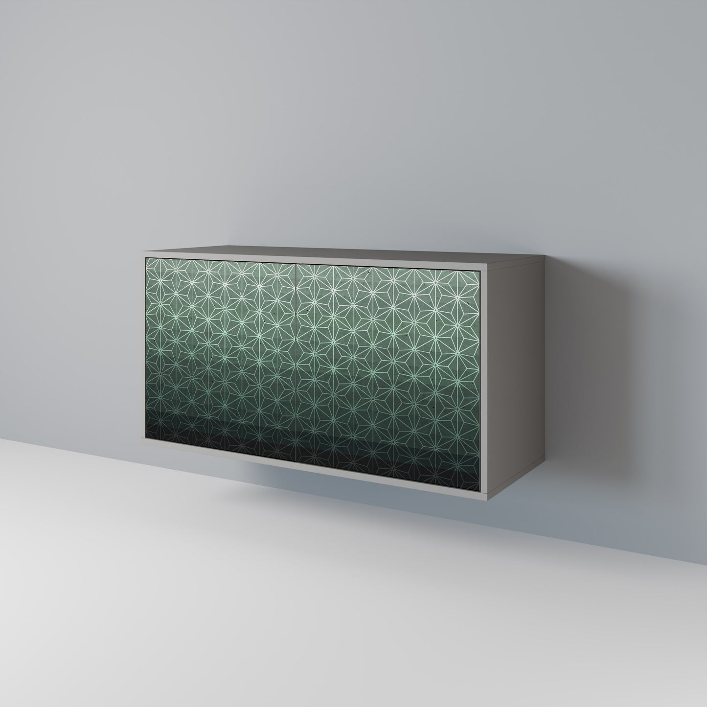 ORNAMENTAL GLIMMER 2-Door Sideboard in Grey Finish
