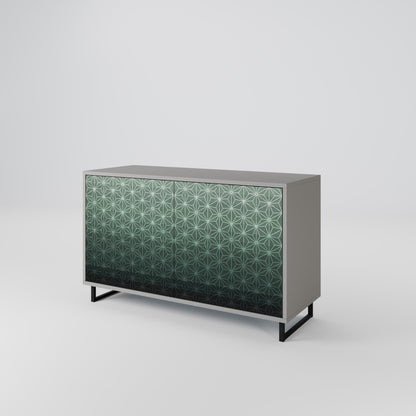 ORNAMENTAL GLIMMER 2-Door Sideboard in Grey Finish