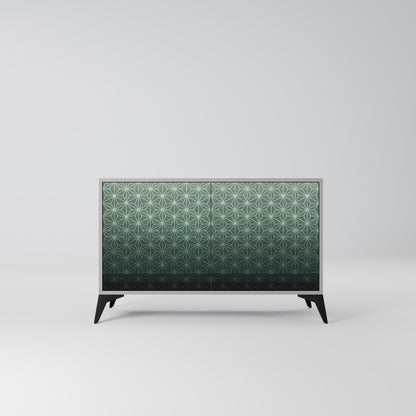 ORNAMENTAL GLIMMER 2-Door Sideboard in Grey Finish
